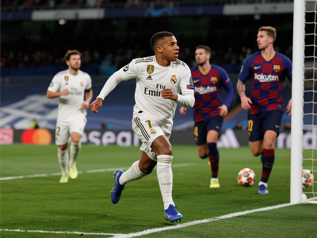 比赛开始阶段，皇马展现出了强大的进攻火力