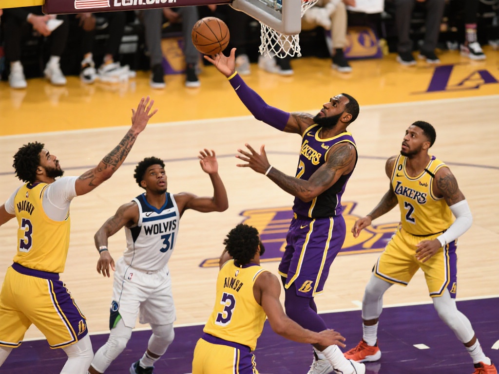 在最近一场激动人心的NBA比赛中，洛杉矶