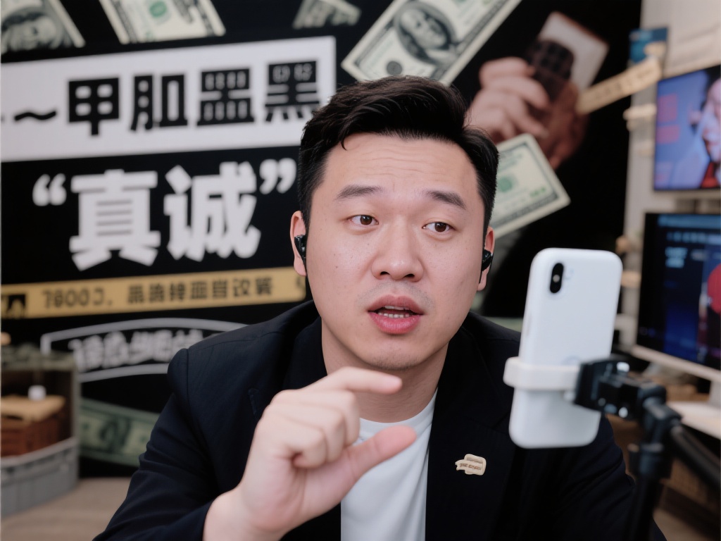 尤其是在这场揭露黑钱的直播中，甲亢哥没有